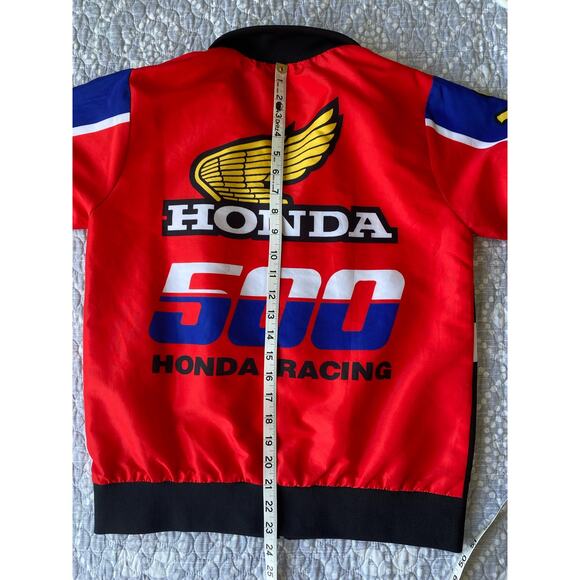 Forever 21 x Honda 500 Racing Jacket Windbreaker Red Black White Size Small - Picture 12 of 13
